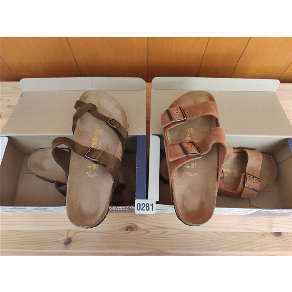 Set of Birkenstock Sandals, Like-New