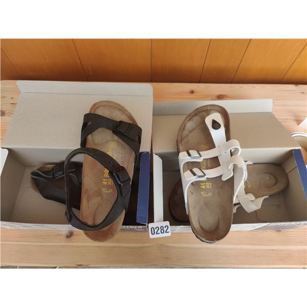 Set of Birkenstock Sandals, Like-New