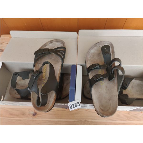 Set of Birkenstock Sandals, Like-New