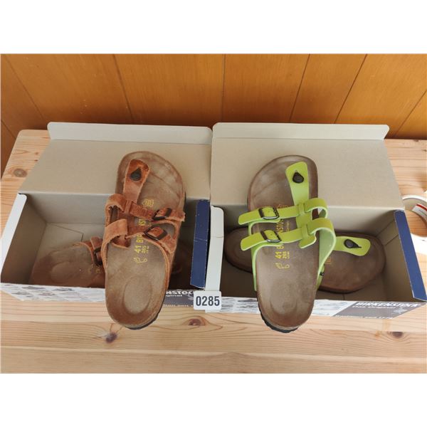 Set of Birkenstock Sandals, Like-New