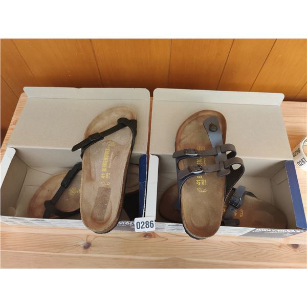 Set of Birkenstock Sandals, Like-New