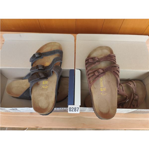 Set of Birkenstock Sandals, Like-New
