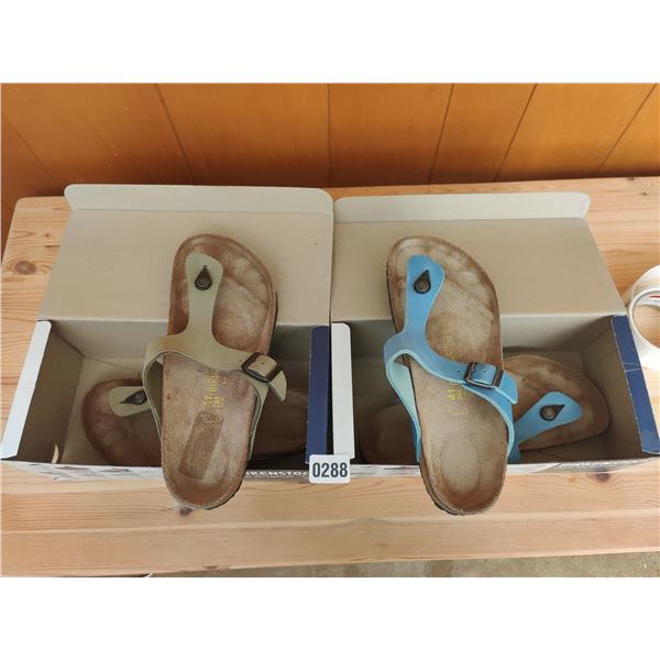 Set of Birkenstock Sandals, Like-New