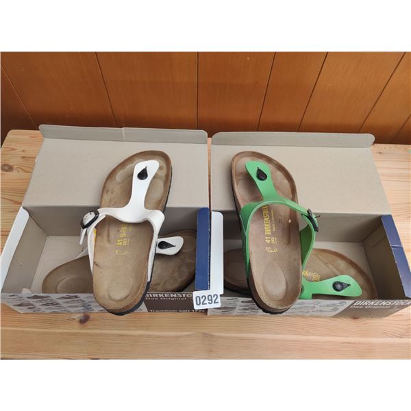 Set of Birkenstock Sandals, Like-New