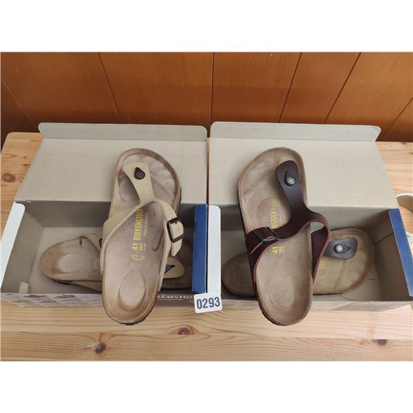 Set of Birkenstock Sandals, Like-New