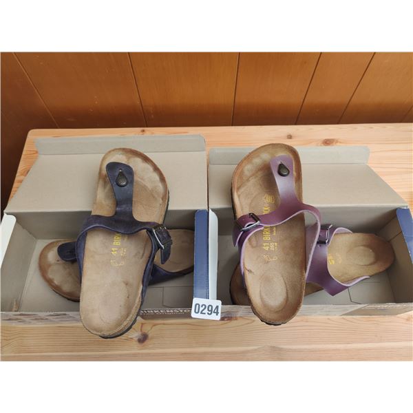 Set of Birkenstock Sandals, Like-New