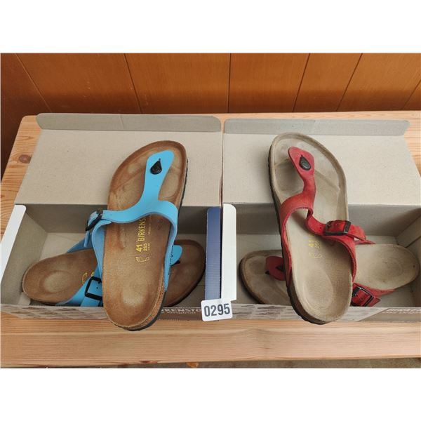 Set of Birkenstock Sandals, Like-New