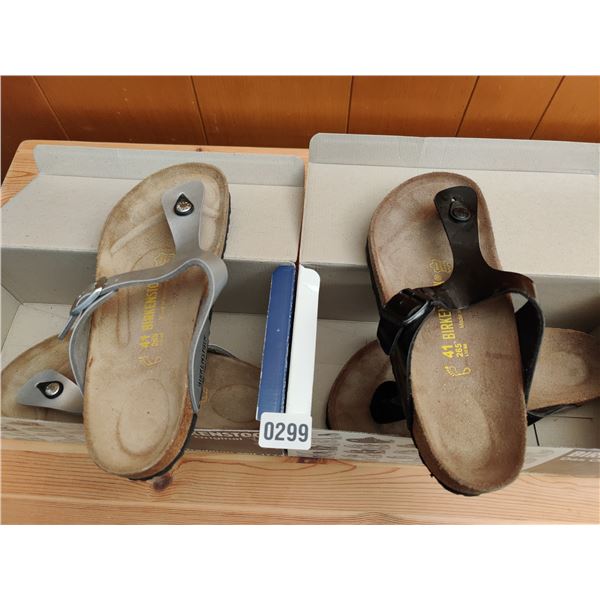 Set of Birkenstock Sandals, Like-New