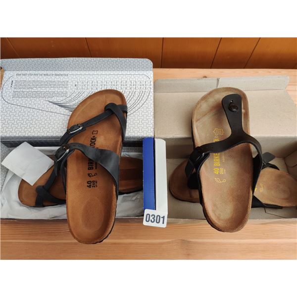 Set of Birkenstock Sandals, Like-New