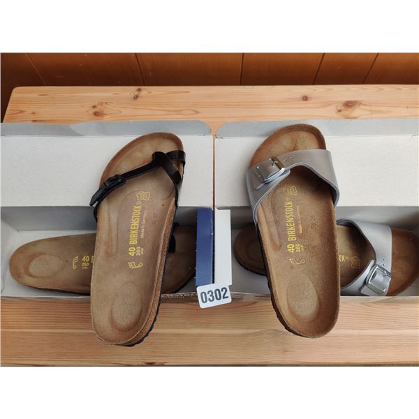 Set of Birkenstock Sandals, Like-New