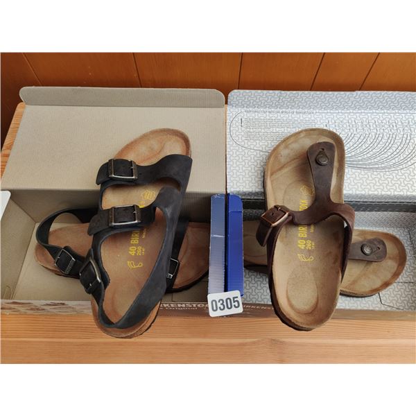 Set of Birkenstock Sandals, Like-New