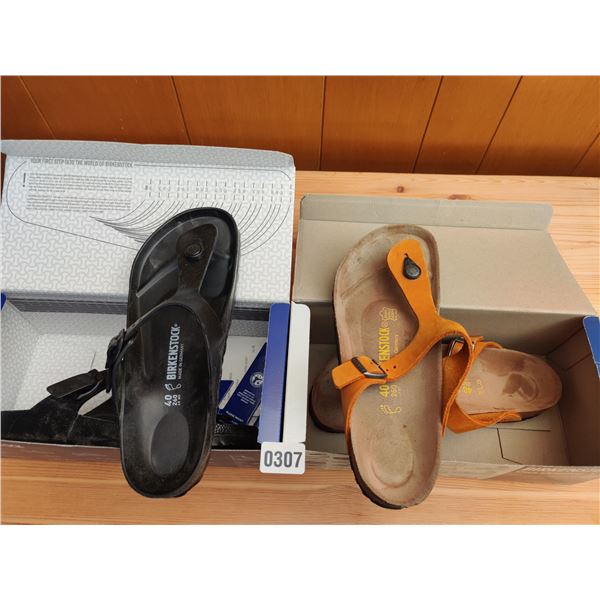 Set of Birkenstock Sandals, Like-New