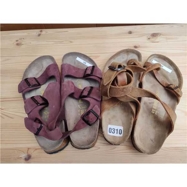 Set of Birkenstock Sandals, Like-New