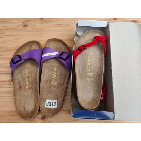 Set of Birkenstock Sandals, Like-New