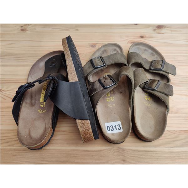 Set of Birkenstock Sandals, Like-New