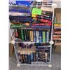 Image 1 : Wire Bookshelf Filled With Sci-Fi Novels
