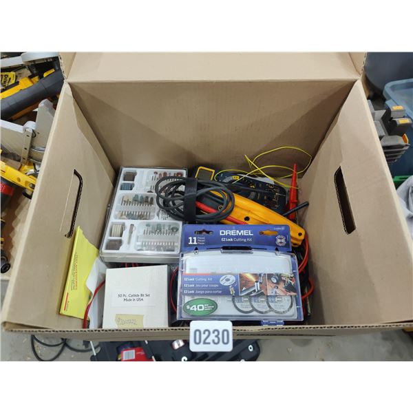 Dremel Set with Bits & Electrical Testers