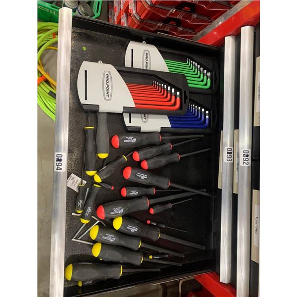 Set of Ball Driver Screwdrivers & Allen Keys
