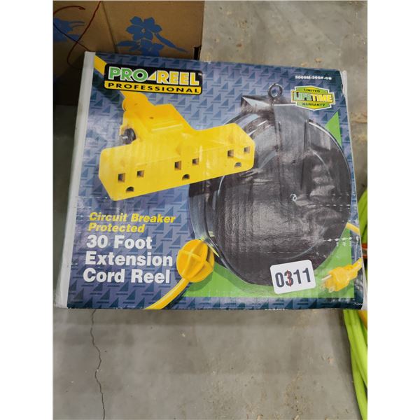 Pro-Reel Professional 30 Foot Extension Cord Reel