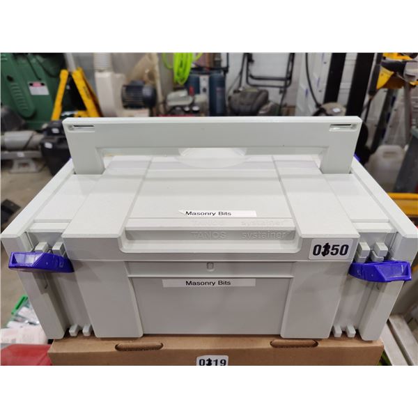 Assorted Drill Bits in Storage Container