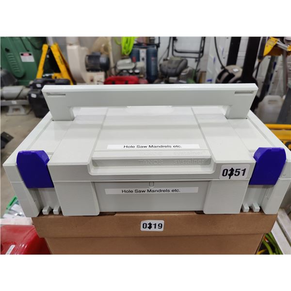 Storage Container with assorted Mandrels