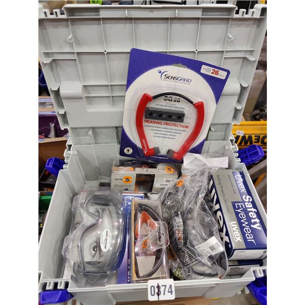 Assorted PPE in Modular Storage Box