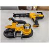 Image 1 : DeWalt Cordless Bandsaw and Cordless Adhesive Gun