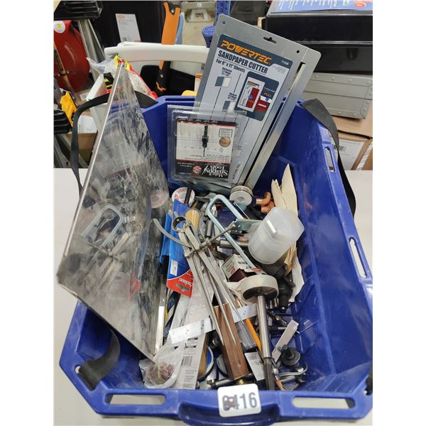 Bin of Forstner Bits & Misc Tools & Accessories
