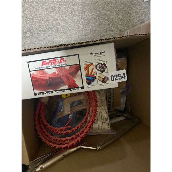 V-Belt, Assorted Wook Pieces & Assorted Resin, Acrylic and Plastice Sheets