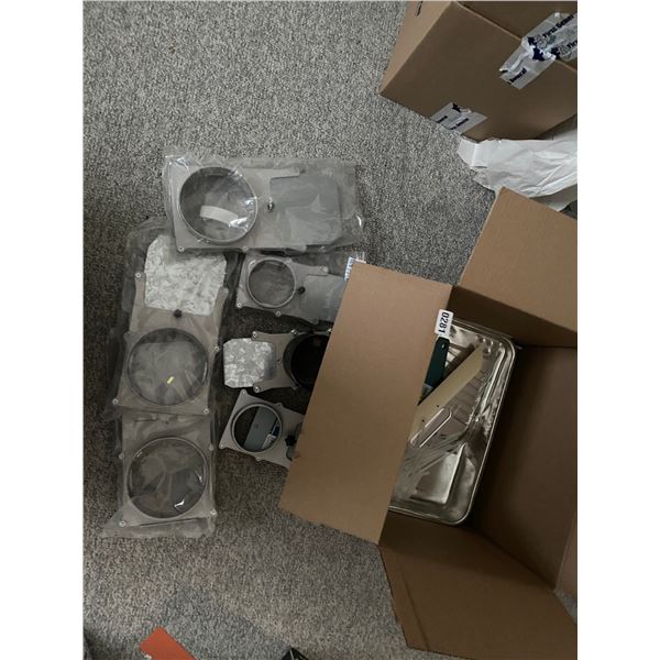 Assorted Painting Suplies and Blast Gates