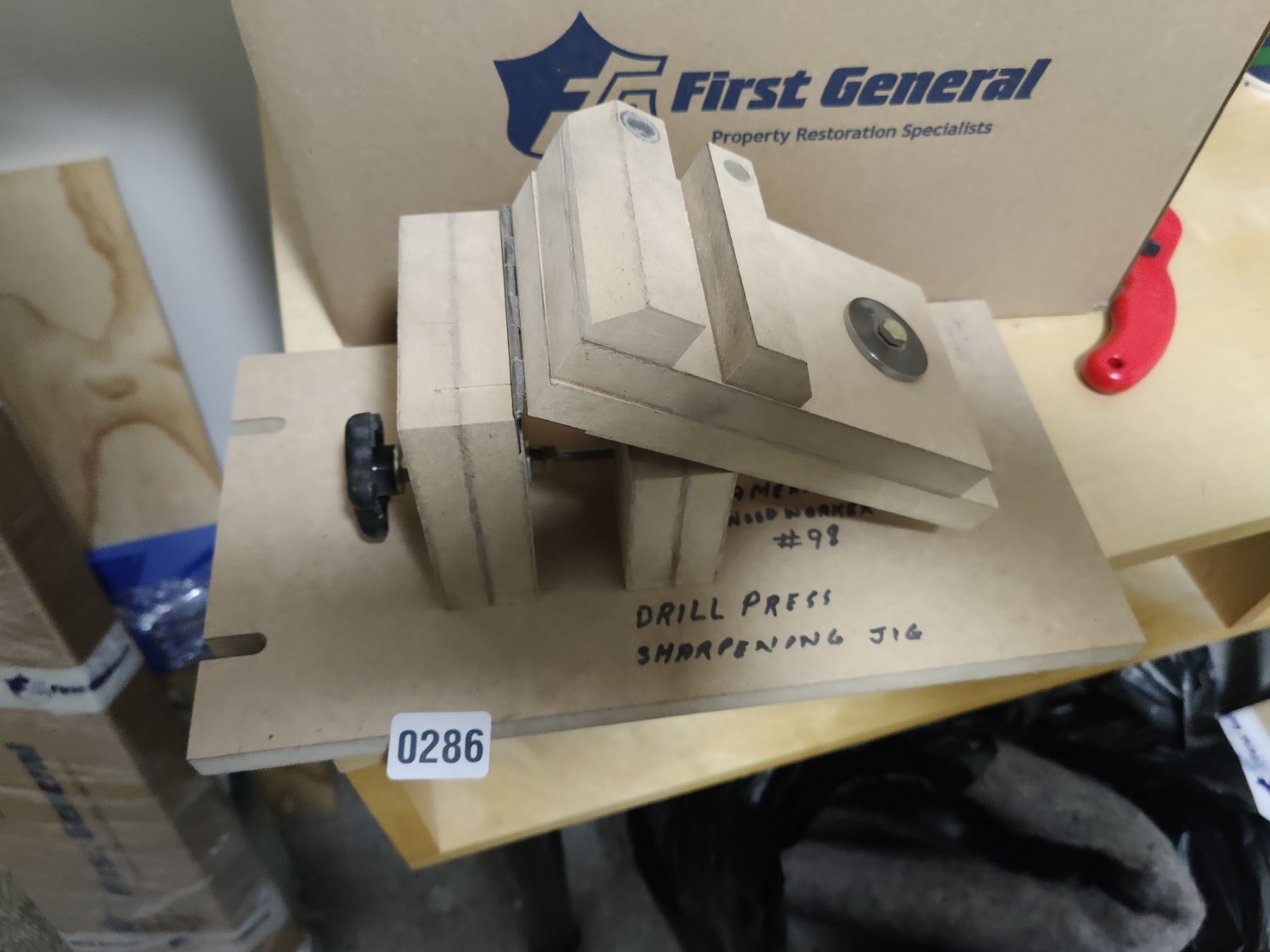 Drill Press Sharpening Jig