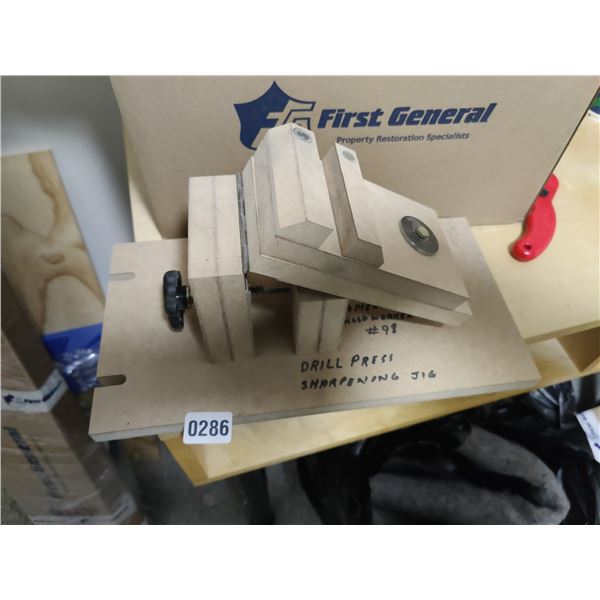Drill Press Sharpening Jig