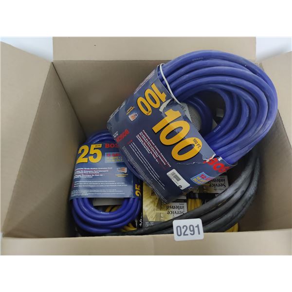 Box of Contractor Grade Extension Cords