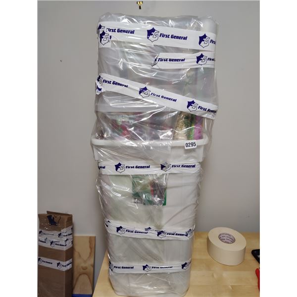 Large Bin Full of Wrapping Paper