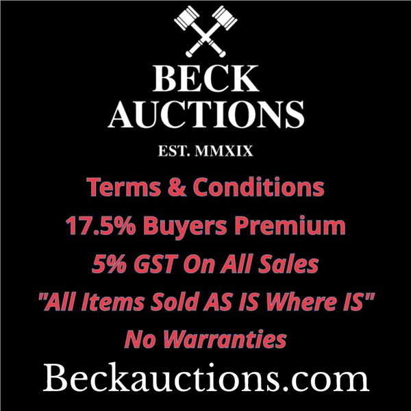 Beck Auctions Inc. Terms & Conditions