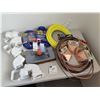 Image 1 : Assorted Extension Cords, Brush, Wire and More