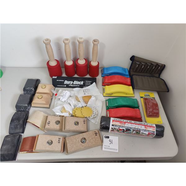 Shop Fox Carvers Mallets, Sanding Blocks, Assorted Wave Disks and More Specialty Woodworking Supplie