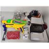 Image 1 : Airlink 101 8 Port Ethernet Switch, Computer Fans, Various Hardware and Water Gun
