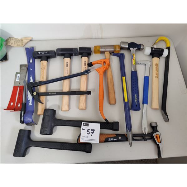 Assorted Hammers and Mallets