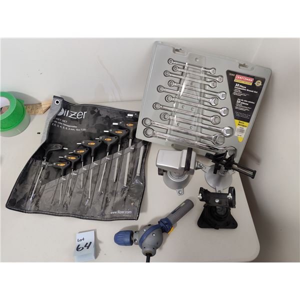 10p Wrench Set, 9p Hex Key Set, Clamp Stands and More!