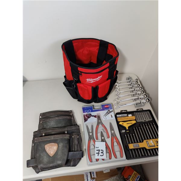 Bostitch Interchangable T-Handle Set, Wrench Set, Milwaukee Tool Bag, Pliers Set, Tool Pouch