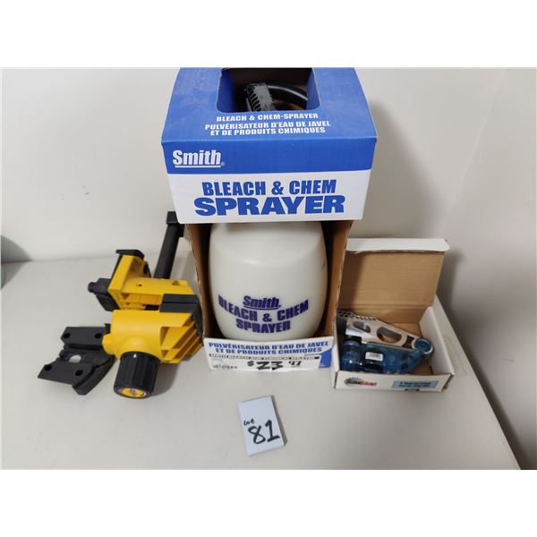 Beach & Chem Sprayer, Quick Vise Portable Vise & 8" Dado Cartidge