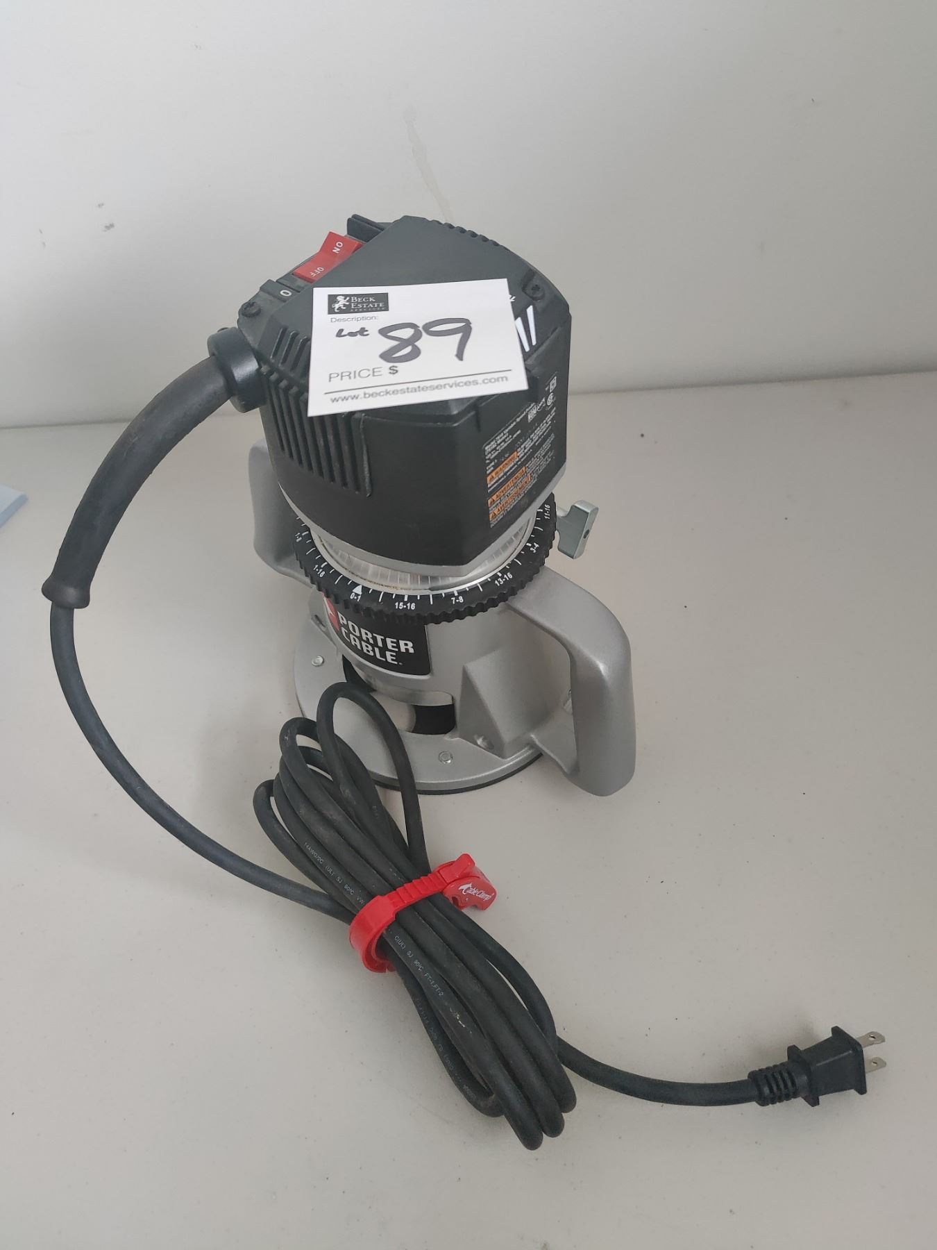 Porter Cable Variable Speed Production Router - Beck Auctions Inc.