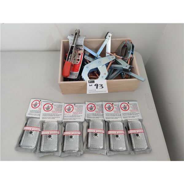 Silica Gel and Assorted Clamps