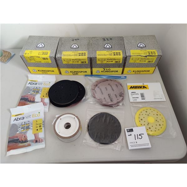 Assorted Sanding Supplies
