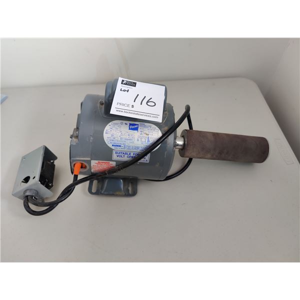 Doerr 208V Electric Motor with Sanding Attachment