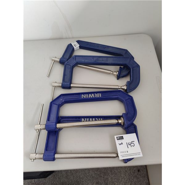 Set of 4 Irwin C Clamps