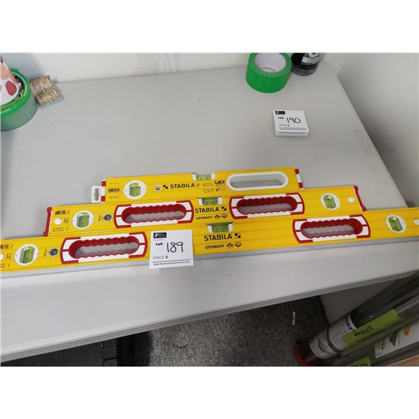 Set of 3 Stabila Levels