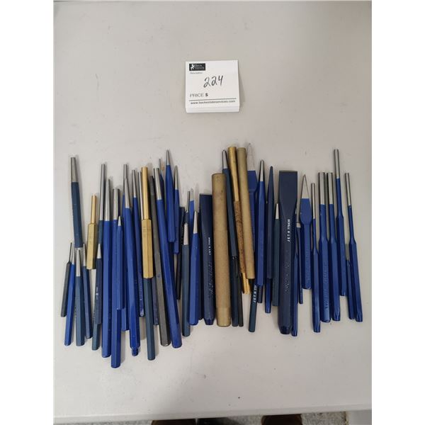 Assorted Punches & Hand Tools