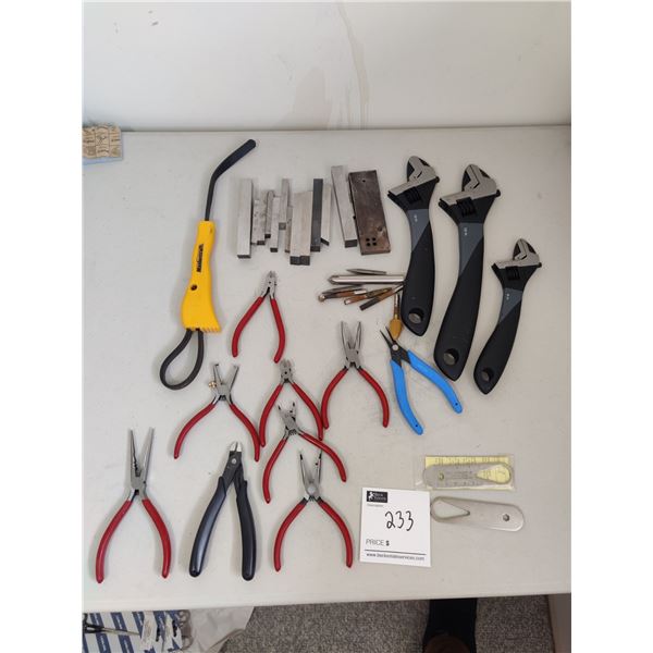 Assorted Specialty Hand Tools, Bits, 3 Wrenchs & More